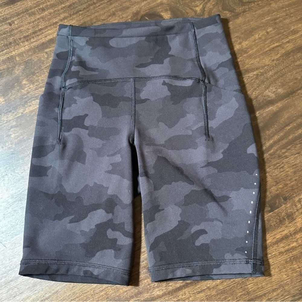 Lululemon Camouflage Biker Shorts